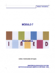 Capa do Módulo 7 de Matemática PESD2