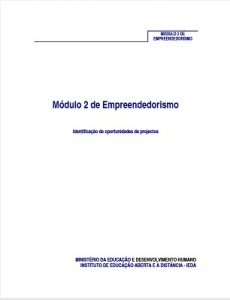 Capa do Módulo 2 de Empreendedorismo PESD2