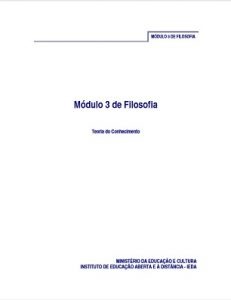 Capa do Módulo 3 de Filosofia PESD2