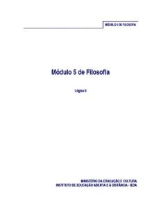 Capa do Módulo 5 de Filosofia PESD2