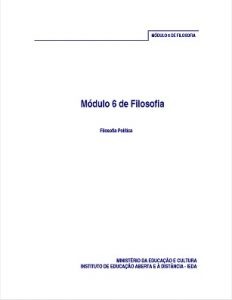 Capa do Módulo 6 de Filosofia PESD2