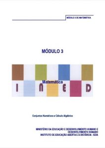 Capa do Módulo 3 de Matemática PESD2