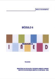 Capa do Módulo 6 de Matemática PESD2