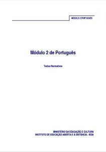Capa do Módulo 2 de Português PESD2
