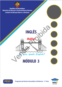 Capa do Módulo 3 de Inglês PESD1